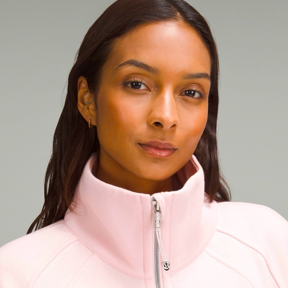 Lululemon Scuba Oversized Funnel Neck Full Zip Jacket Strawberry Milkshake NWT - Picture 4 of 14